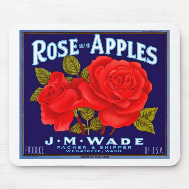 Rose Brand Apples Mouse Mat (Front)