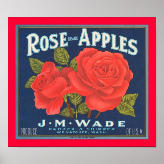 Rose Brand Apples Poster (Front)