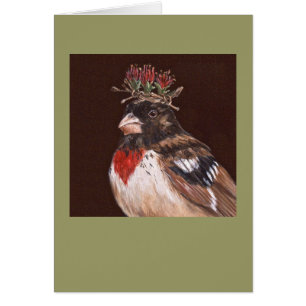 rose-breasted grosbeak card, Winston