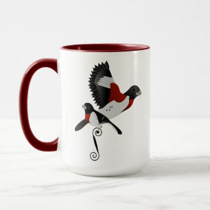 Rose Breasted Grosbeak Cardinal Bird Mug