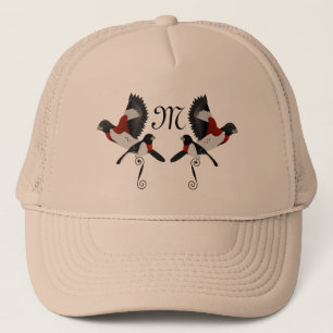 Rose Breasted Grosbeak Cardinal Bird Trucker Hat