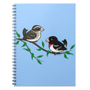 Rose-breasted Grosbeak Couple Notebook