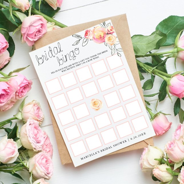 Rosé Bridal Bingo Card (Creator Uploaded)