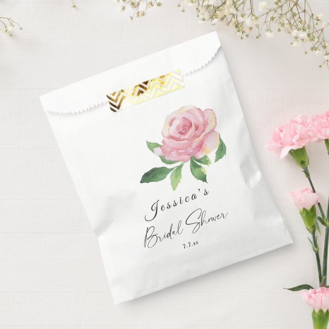 Rose Bridal Shower Favour Bags (Sealed)