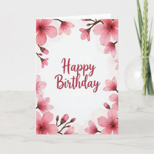 Rose Bud Birthday Art Card