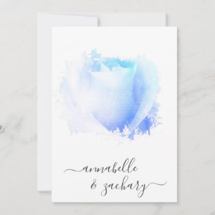 *~* Rose Bud + RSVP - QR  AR8 Wedding Invitation