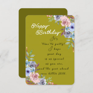 Rose bunch card