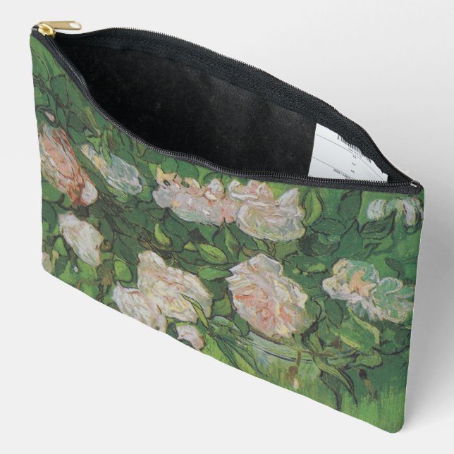 Rose Bush by Vincent Van Gogh  Accessory Pouch (Open)
