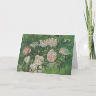 Rose Bush by Vincent Van Gogh  Card