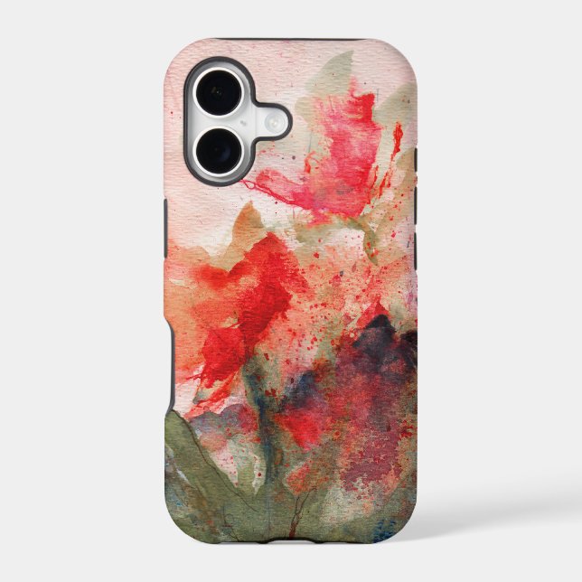"rose butterflies" iphone case (Back)