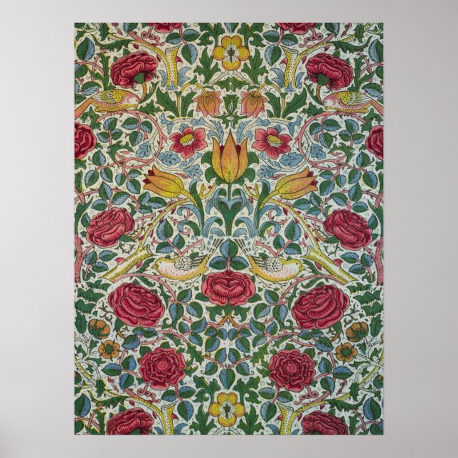 Rose by William Morris Poster (Front)