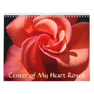 Rose Calendar Centre of My Heart Valentine Gifts