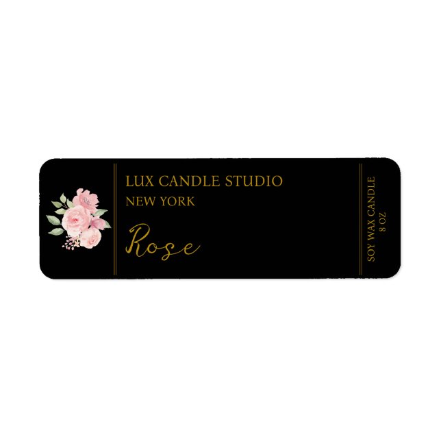 Rose Candle Label (Front)