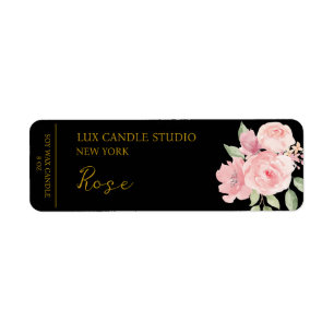 Rose Candle Label