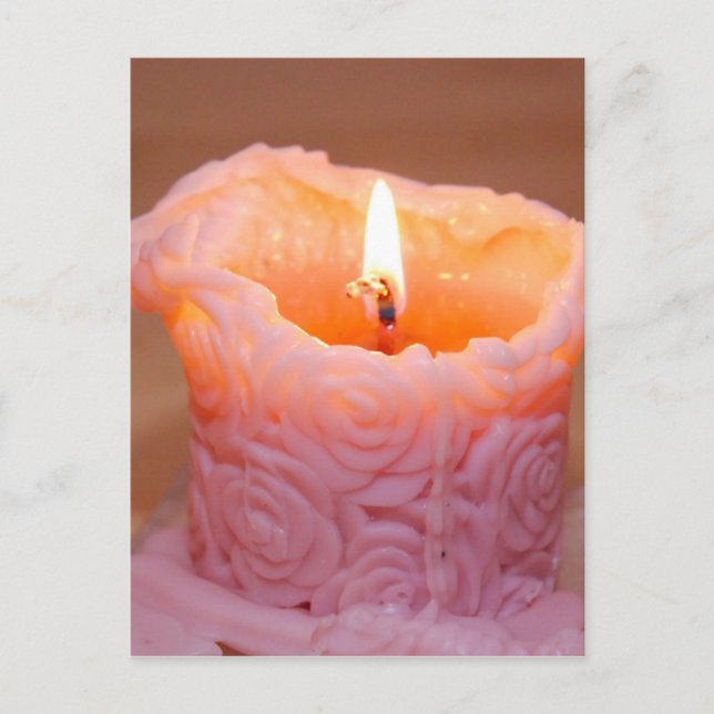 Rose Candle Postcard (Front)