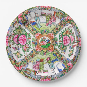 Rose Canton  Paper Plate