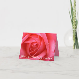 Rose Cards Personalised Rose Wedding Invitations