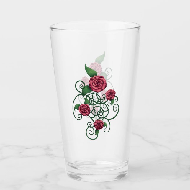 Rose Cartouche Glass (Front)