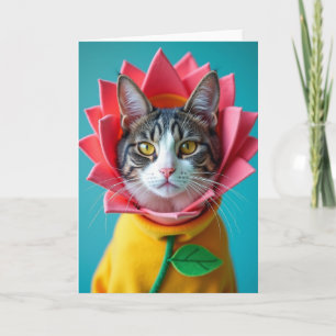 Rose Cat Mothers Day Card