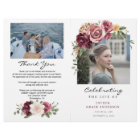 Rose Celebration of Life Folded Funeral Program