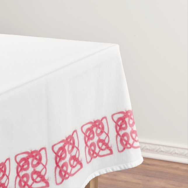 ROSE CELTIC KNOT 60x84 Tablecloth (In Situ)
