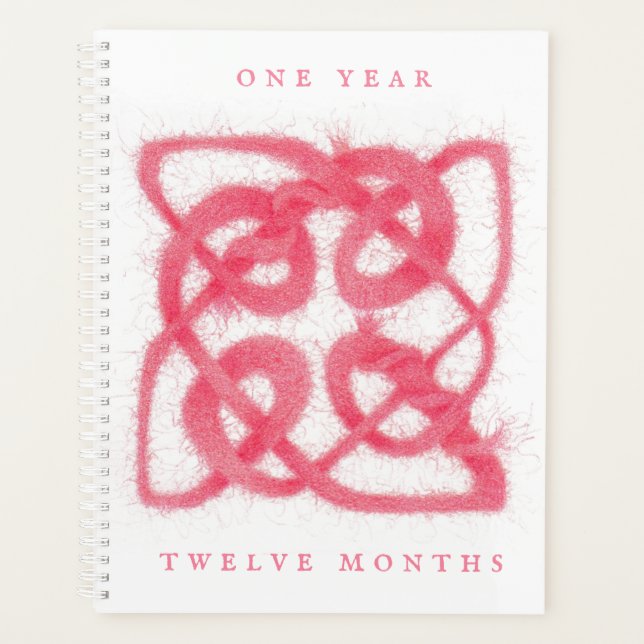 ROSE CELTIC KNOT 8.5x11 Planner / Calendar (Front)