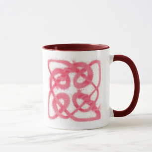 ROSE CELTIC KNOT Maroon Combo Mug