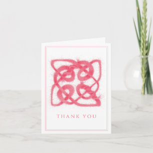 ROSE CELTIC KNOT Thank You Notecard