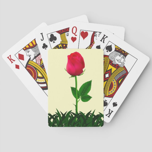 Rose Classic Playing Cards (Back)
