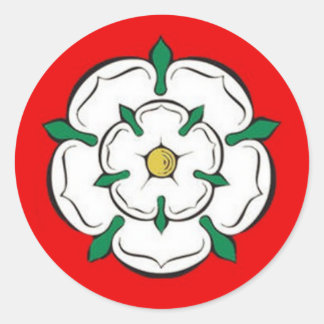 rose classic round sticker