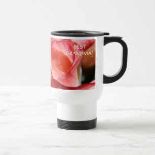 ROSE Coffee Travel Mug gifts BEST GRANDMA! Mugs