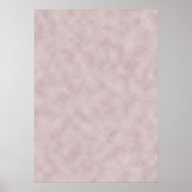 Rose Colored Parchment Texture Background Poster (Front)