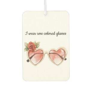Rose Colored Sunglasses Car Air Freshener