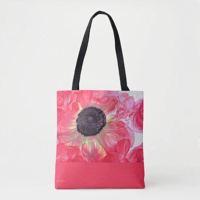 Rose-Coloured Anemone Tote Bag (Front)