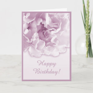Rose Coloured Carnation Card