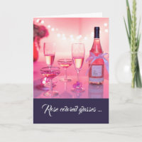 Rose Coloured Glasses Thank You Card, Customisable