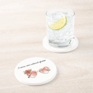 Rose Coloured Sunglasses Coaster