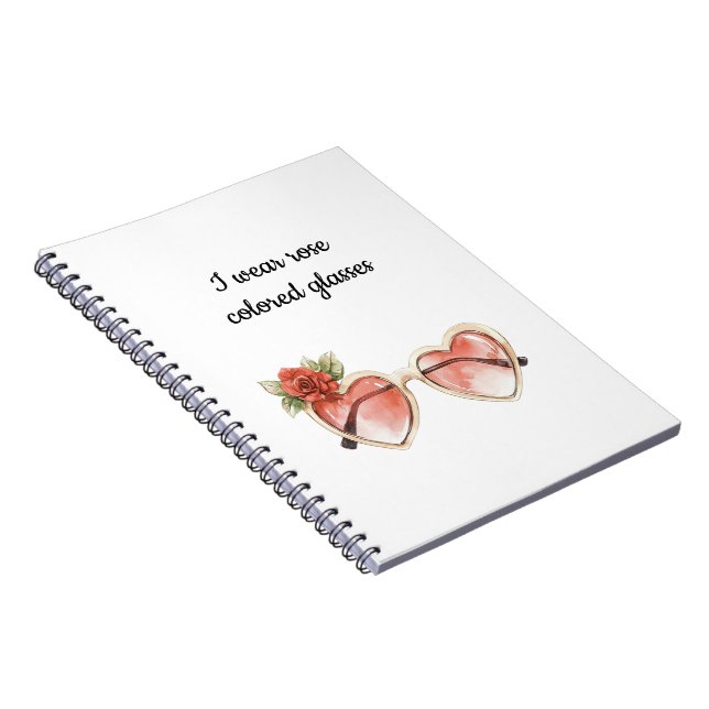 Rose Coloured Sunglasses Notebook (Right Side)