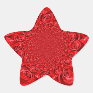 Rose-Coloured World: Floral Fantasy Star Sticker