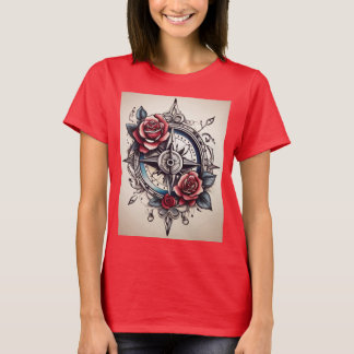 Rose Compass: Navigate Your Style with Meaning T-Shirt