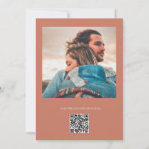 Rose Copper Minimalist Modern Calligraphy Wedding