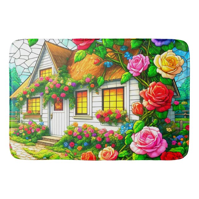 Rose Cottage Bath Mat (Front)