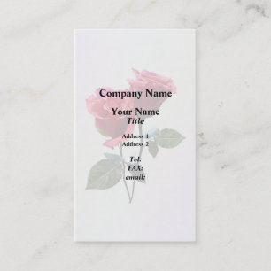 Rose Couple Business Card