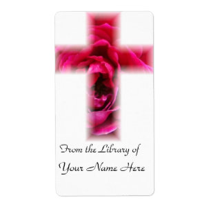 Rose Cross Bookplate Label