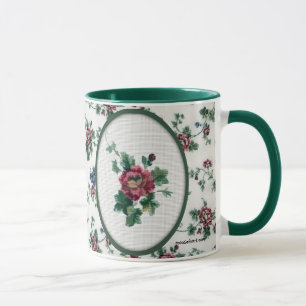 Rose Cross Stitch Mug
