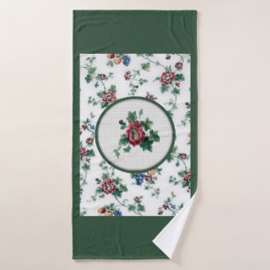 Rose Cross Stitch Towel Set