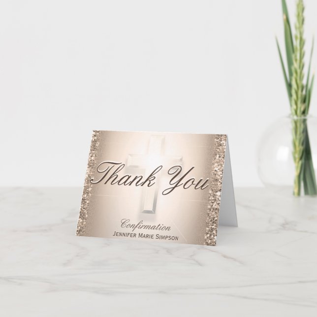 Rose Cross | Thank You Card (Front)