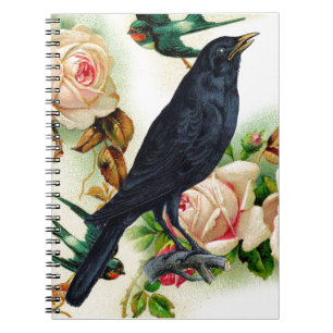 Rose Crow Courage Notebook
