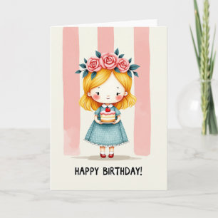 Rose Crown Birthday Card