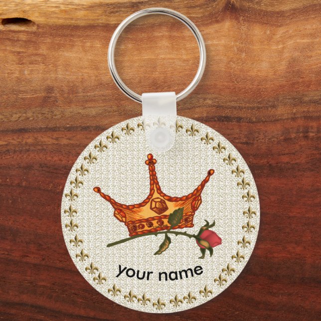 Rose Crown  keychain  (Front)